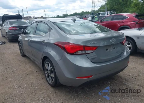2015 Hyundai Elantra Limited z USA, uszkodzony, nr VIN KMHDH4AE1FU359401